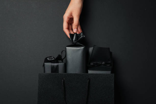 istock Concept of Black Friday sale, top view 1432492640