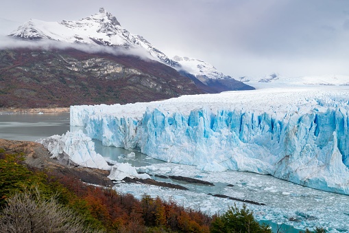 The beautiful view of Perito Moreno Glacier in Lago Argentino