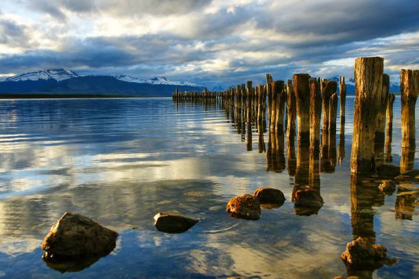 istock Sunset at the lake in Chile 1432502071