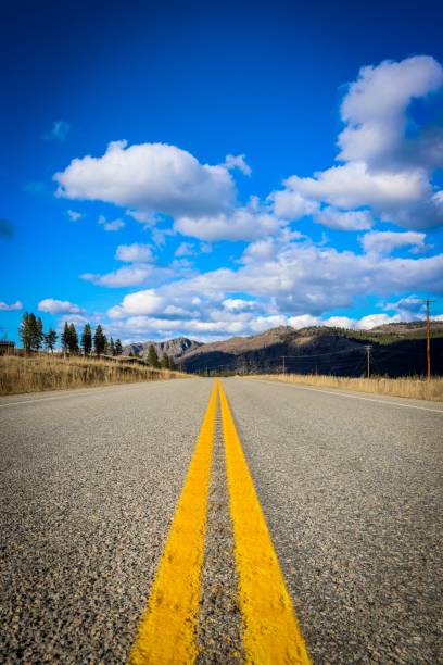 istock Vertical shot of a highway under the cloudy sky 1432502377