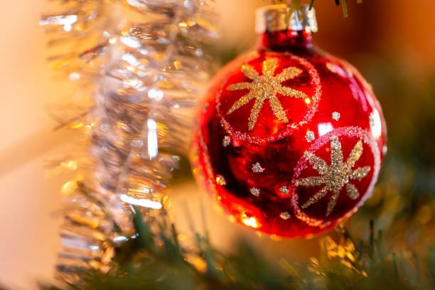 istock Close up of a Christmas tree decorations 1432503959