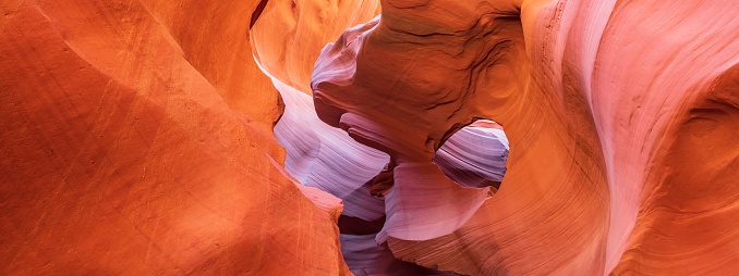 The Antelope Canyon captured from the bottom in Arizona, USA.\nCan be used as a background.