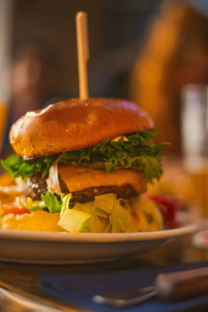 istock Vertical shot of a delicious burger 1432509821