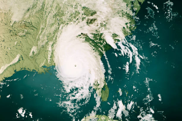 istock Hurricane Michael 2018 Cloud Map Gulf Of Mexico 3D Render Color 1432511072