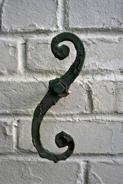 istock Vertical shot of a stylized anchor plate on the wall 1432511126