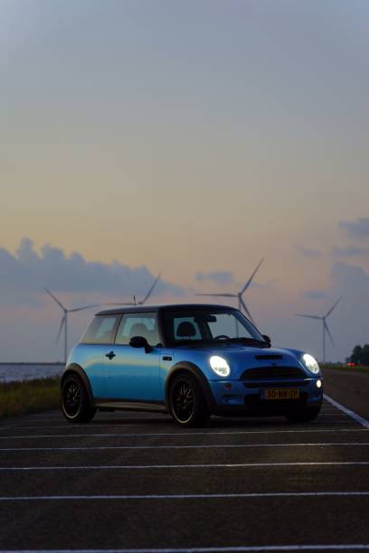 Niagara on the Lake, Ontario, Canada- August 7, 2014. Outdoor meet of MINI car brand enthusiasts in Niagara on the Lake, small town near Canada-USA boarder. Event was at the public park, with participants driving their MINI cars from wide area of Ontario, Quebec, USA and even Germany. The event was named \