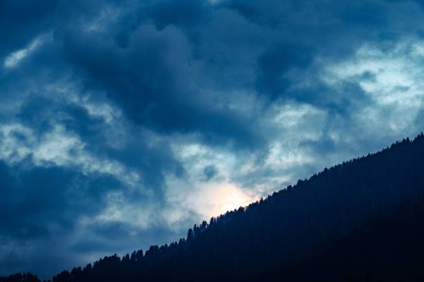istock Beautiful shot of mountain's slope with a cloudy sky 1432512880