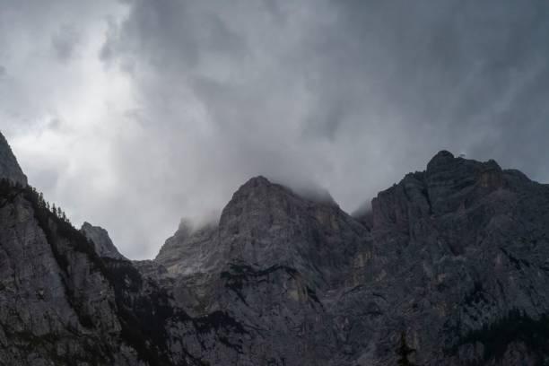 istock Rocky mountain on a gloomy day 1432513806