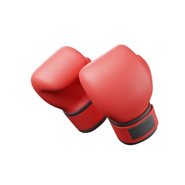 istock 3D rendered red boxing gloves over the white background 1432515116