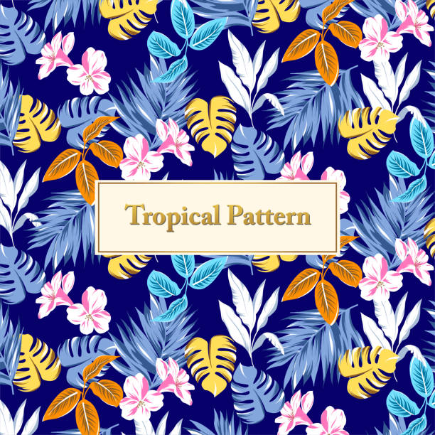 251. tropical flower seamless pattern - getty stock illustrations