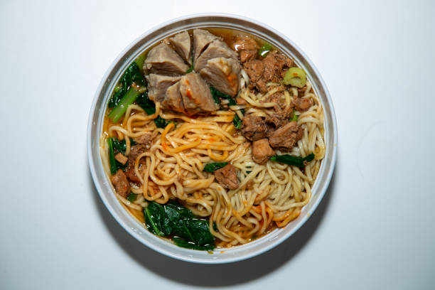 istock Meatballs with noodles and chicken 1432518810