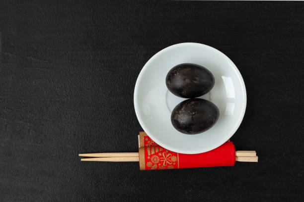 istock Black eggs hard-boiled in sulfuric hot springs 1432521112