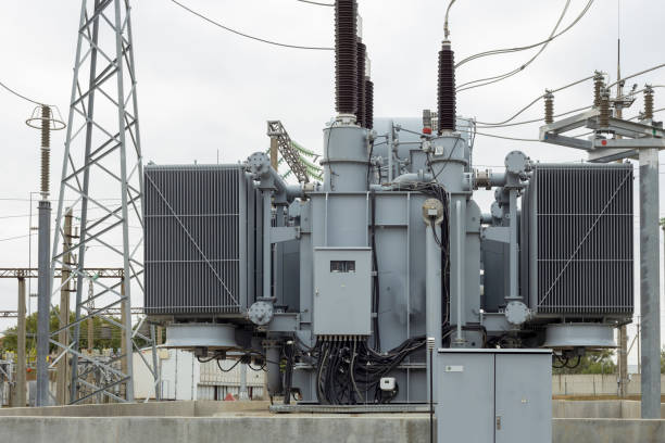 istock High voltage transformer in a power plant. High voltage, power plant. 1432523761