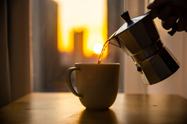 istock Pouring coffee into cup in the morning 1432524270