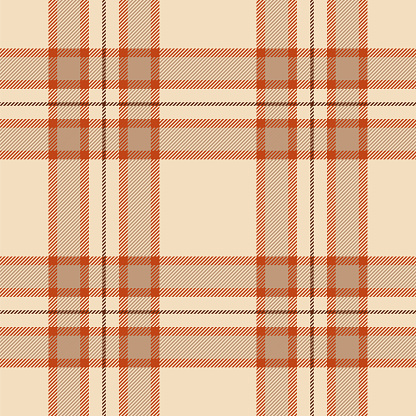 Thanksgiving Tartan Seamless Pattern. Stock illustration