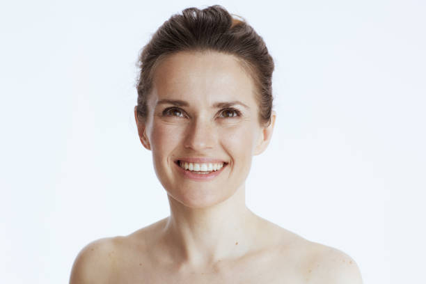istock happy young female on white 1432531861