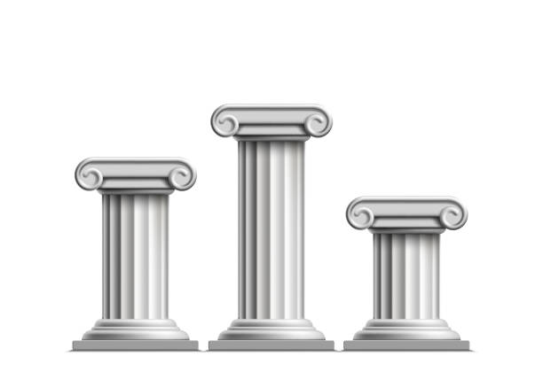 istock Antique Greek pillars in the form of a winners podium 1432536809