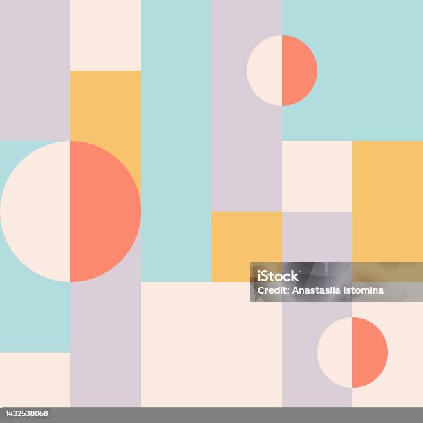 Universal Abstract Seamless Geometric Pattern With Simple Forms Stock ...