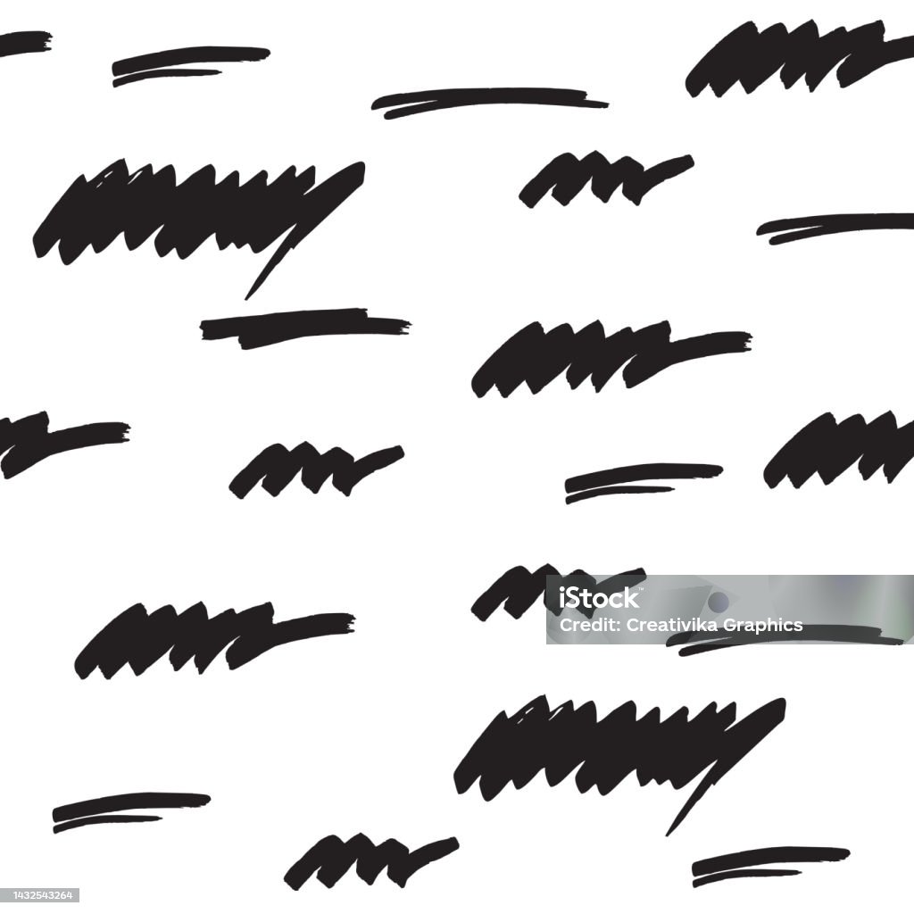 Background Using Marker Pattern Marker Strokes Seamless Pattern Stock Illustration - Download Image Now ...