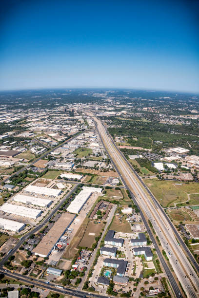 istock Suburban Austin Commercial Zone Cityscape 1432546644
