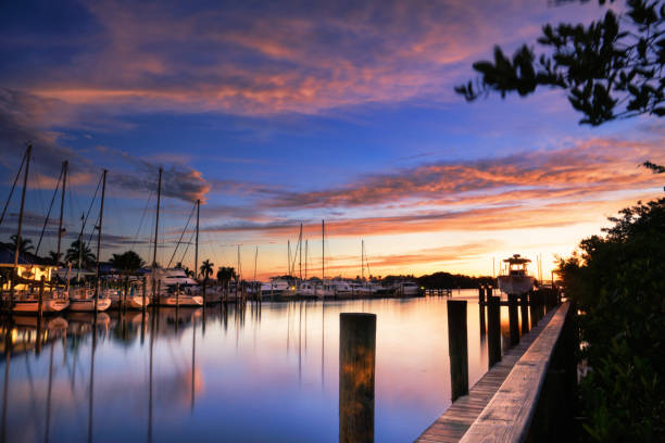 Sunrise at the South Jetty Boat Launch in Venice, Florida