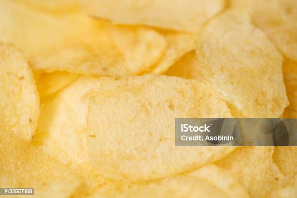 Potato Chips Stock Photo - Download Image Now - Abstract, Abstract Backgrounds, Abundance