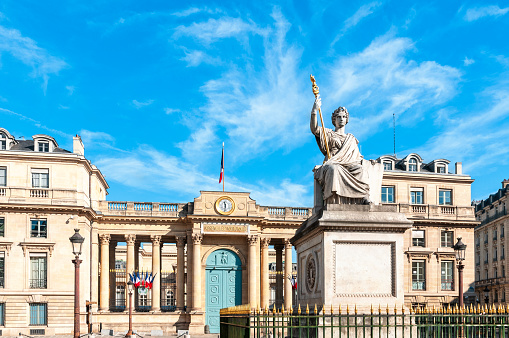 View on National Assembly building in Paris, France. October 4, 2022