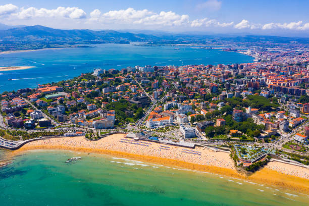istock Day aerial cityscape of Santander 1432559457