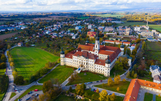 istock Aerial view on the Hradisko Monastery 1432559514