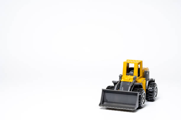 istock A model of a bulldozer on a white background. 1432559944