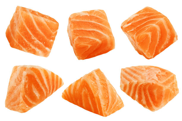 istock raw salmon, fish isolated on white background, clipping path, full depth of field 1432560518