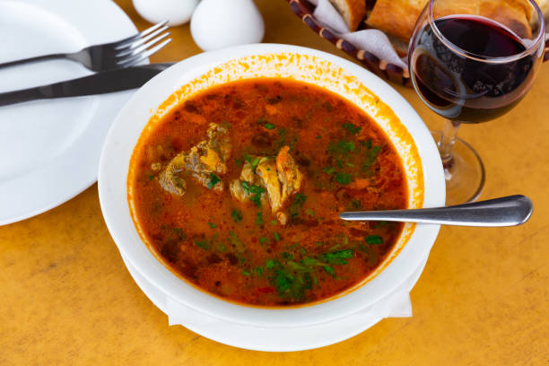istock Georgian Kharcho soup with beef and rice 1432563722