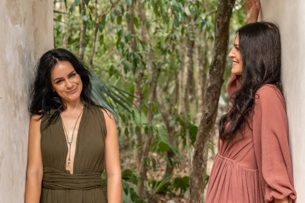 istock Two beautiful women wandering in the rainforest 1432573774
