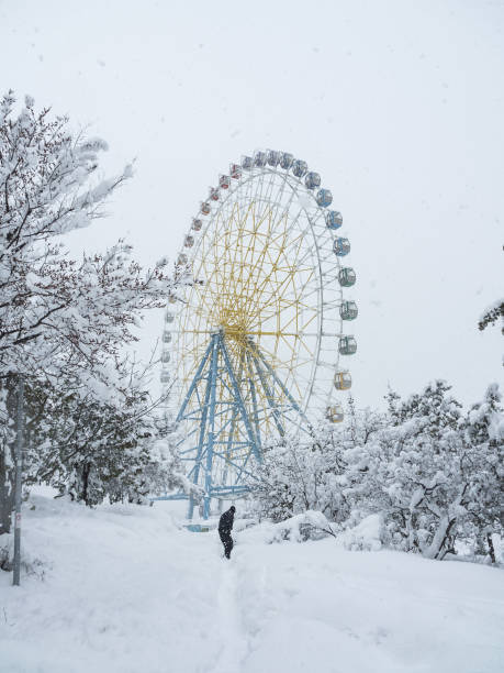 istock Ferris wheel in the park in winter 1432574151