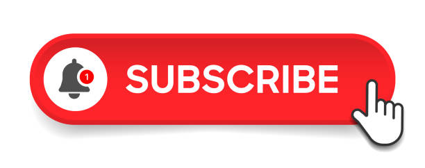 Subscribe button Bell, notification icon button and hand cursor click. Red button subscribe to channel social media, marketing, blog. Vector illustration for website, mobile app, UI UX. EPS 10 Subscribe button Bell, notification icon button and hand cursor click. Red button subscribe to channel social media, marketing, blog. Vector illustration for website, mobile app, UI UX. EPS 10 tutorial stock illustrations