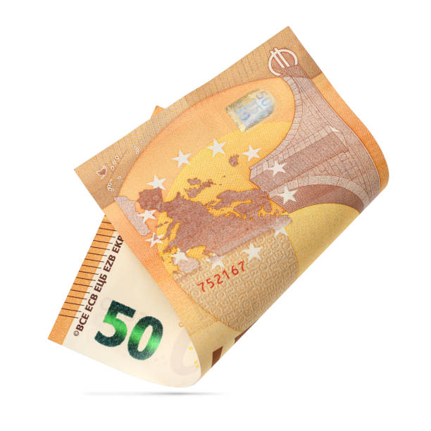 istock Fifty euro bill isolated on white. 1432575776