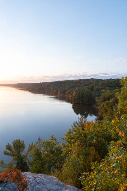 istock Sunrise on the Illinois River. 1432575940