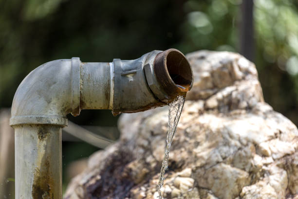istock Water pipes with water coming out all the time. 1432576288