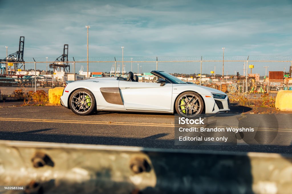 Audi R8 Seattle Audi R8 Stock Photo - Download Image Now - Audi, Car, Color Image - iStock