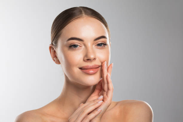 istock Woman with Clean Fresh Skin 1432586500