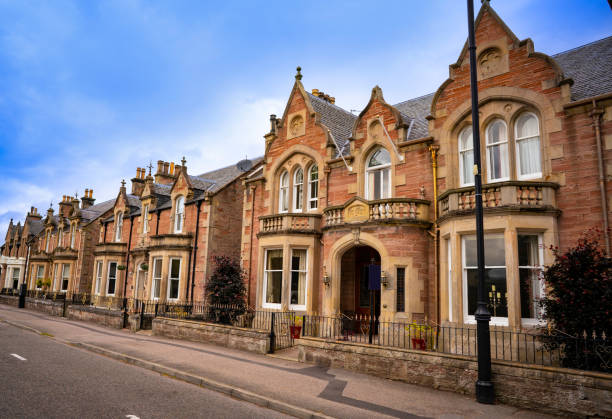 Inverness facades Scotland Highlands UK United Kingdom
