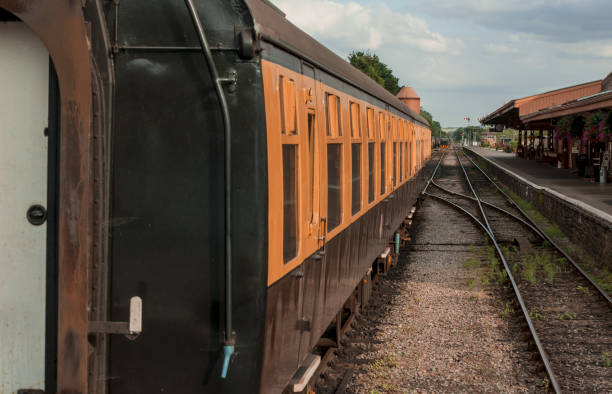 istock Restored Victorian-Era Passenger Rail train at a train station. 1432591192