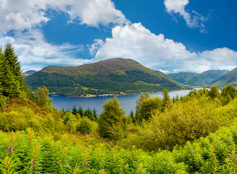 Loch Duich in Highlands Scotland UK in United Kingdom
