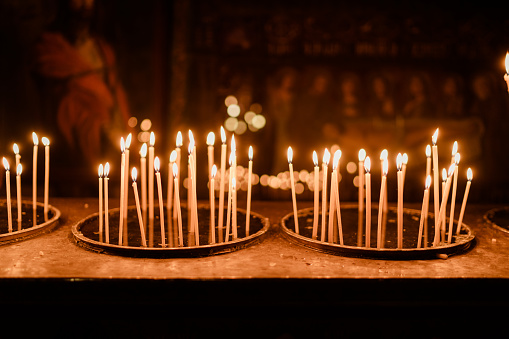 Candles in Orthodox church