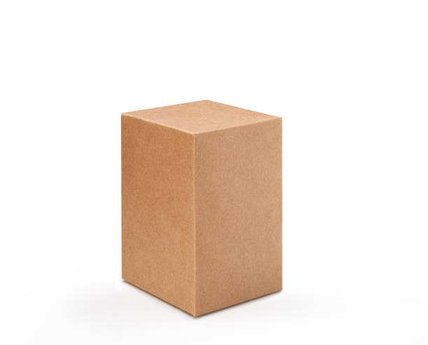 Big cardboard box on white background. 3D rendering