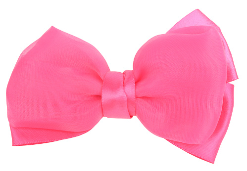 This is a lovely pink bow tie.