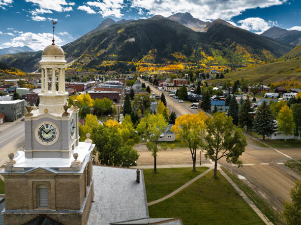 Silverton, Colorado taken during fall colors
