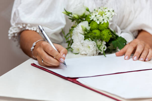 istock Wedding ceremony at the registry office 1432616300