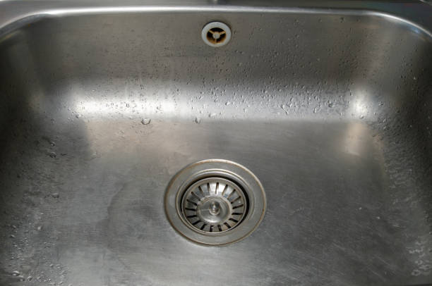 istock Closeup of the sink that has just been washed. 1432619973