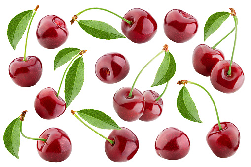 Cherry isolated on white background